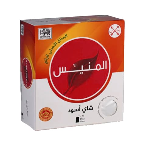 Al Munayes Black Tea bag 100 Pc's