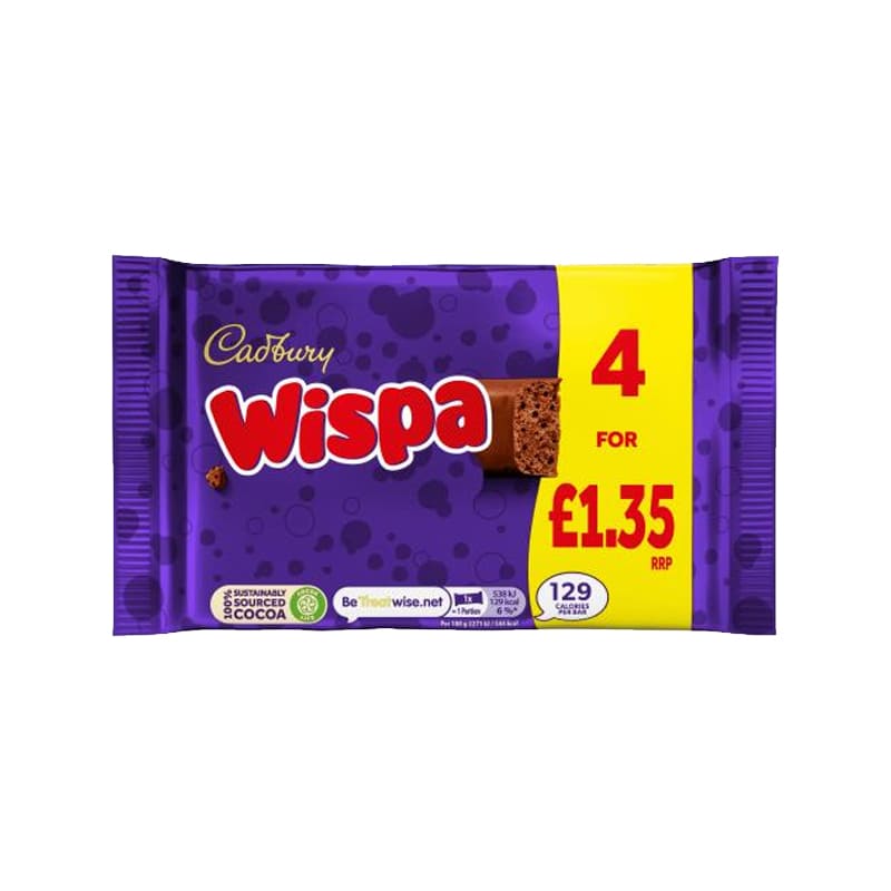 Cadbury Wispa Chocolate 4x23.7g